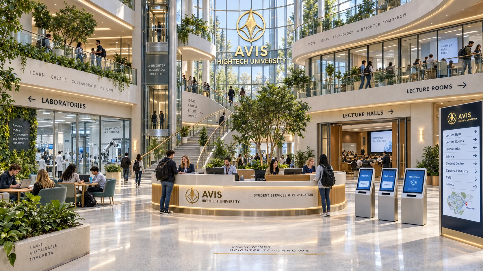 AVIS Hightech University exhibition hall